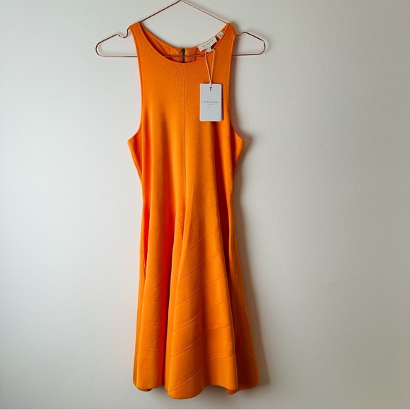 New Ted Baker London Salny Knit circle skirt mini Dress - Picture 8 of 14